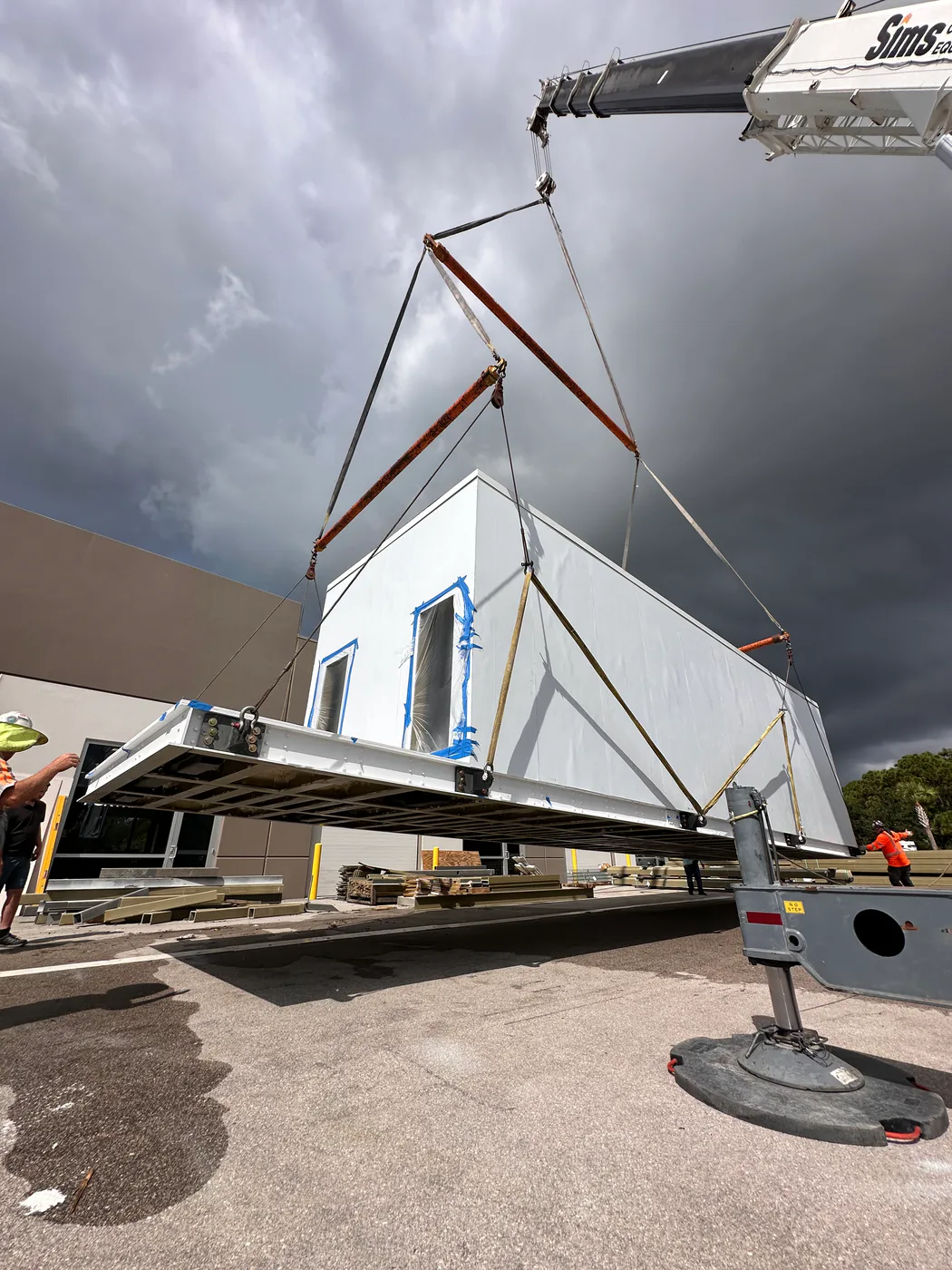Containerised modular infrastructure building
